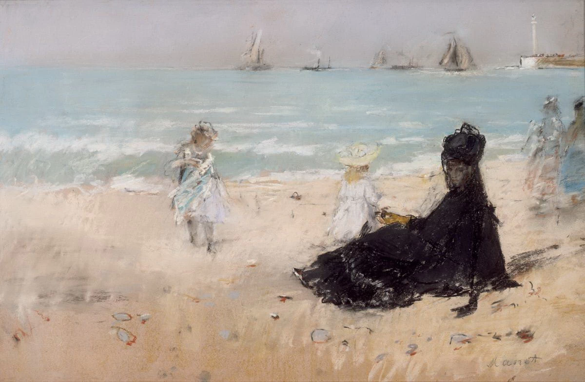 In spiaggia a Fecamp - Santa Barbara Museum of Art
